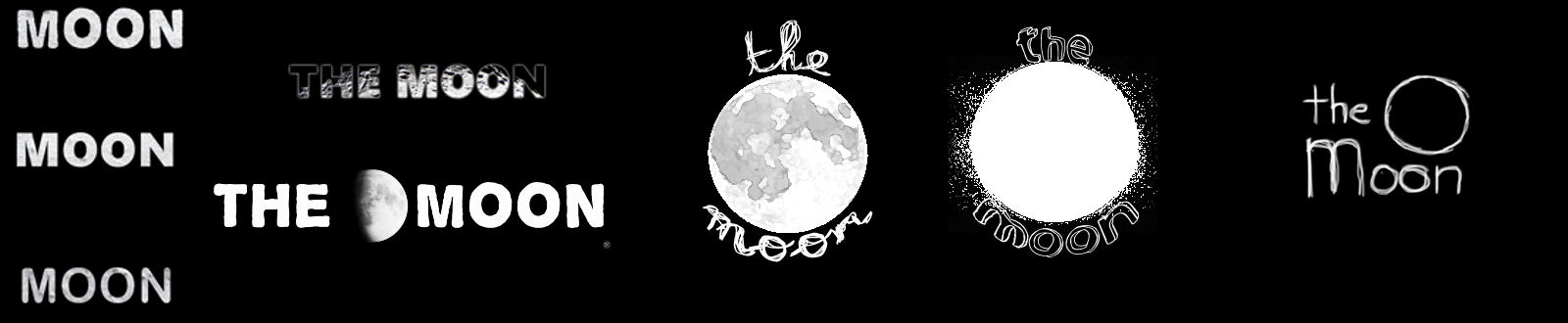 Various images of the Moon logo